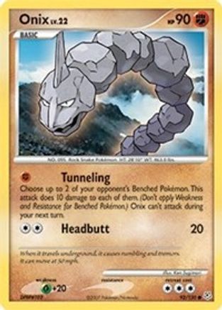 Onix (92) [Diamond and Pearl] Reverse Holofoil