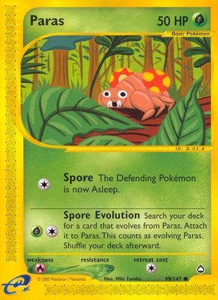 Paras (99) [Aquapolis] Reverse Holofoil