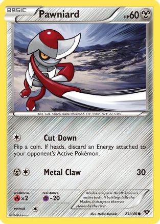 Pawniard (81) [XY Base Set] Reverse Holofoil