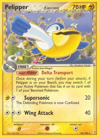 Pelipper (Delta Species) (26) [Crystal Guardians]