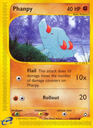Phanpy (100) [Aquapolis] Reverse Holofoil