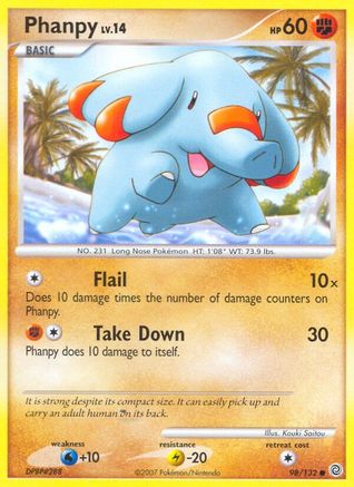 Phanpy (98) [Secret Wonders] Reverse Holofoil