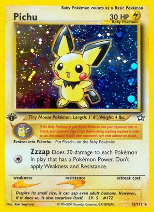 Pichu (12) [Neo Genesis] Unlimited Holofoil