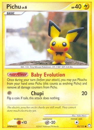 Pichu (93) [Mysterious Treasures] Reverse Holofoil