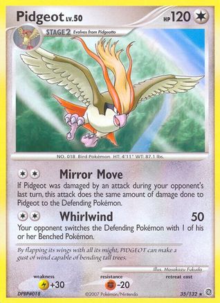 Pidgeot (35) [Secret Wonders] Reverse Holofoil