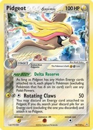 Pidgeot (Delta Species) (14) [Holon Phantoms] Holofoil