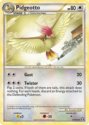 Pidgeotto (47) [Triumphant] Reverse Holofoil