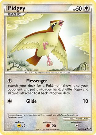 Pidgey (71) [Triumphant] Reverse Holofoil