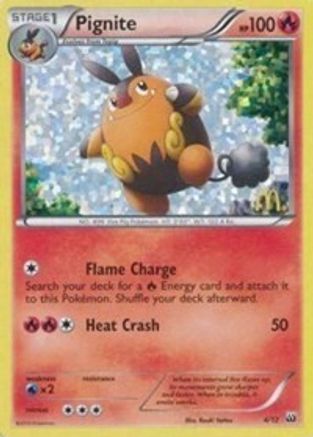 Pignite - 4/12 (4) [McDonald's Promos 2012] Holofoil