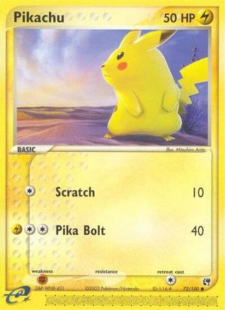 Pikachu (72) [Sandstorm] Reverse Holofoil