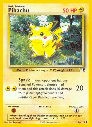 Pikachu (86) [Legendary Collection] Reverse Holofoil