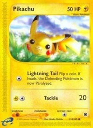 Pikachu (124) [Expedition] Reverse Holofoil
