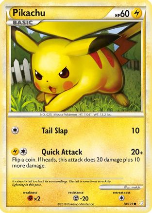 Pikachu (78) [HeartGold SoulSilver] Reverse Holofoil