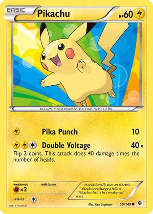 Pikachu (50) [Boundaries Crossed] Reverse Holofoil