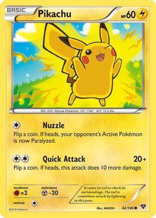 Pikachu (42) [XY Base Set]