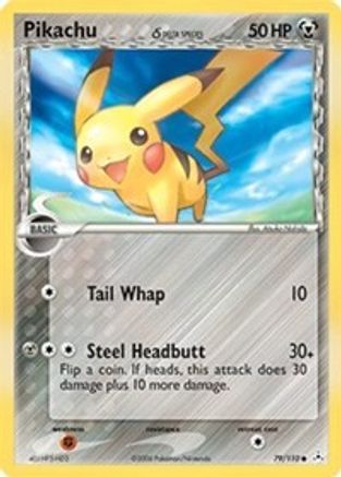 Pikachu (Delta Species) (79) [Holon Phantoms] Reverse Holofoil