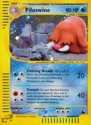 Piloswine (H22) (H22) [Skyridge] Holofoil