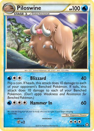 Piloswine (48) [Triumphant] Reverse Holofoil
