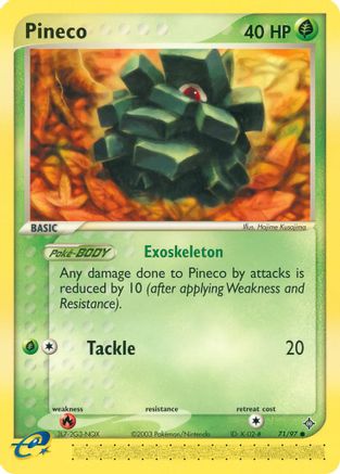 Pineco (71) [Dragon] Reverse Holofoil
