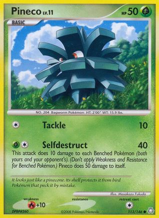 Pineco (113) [Legends Awakened] Reverse Holofoil