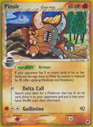 Pinsir (Delta Species) (9) [Dragon Frontiers] Reverse Holofoil