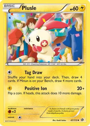 Plusle (47) [Legendary Treasures] Reverse Holofoil