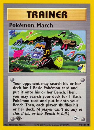 Pokemon March (102) [Neo Genesis] 1st Edition