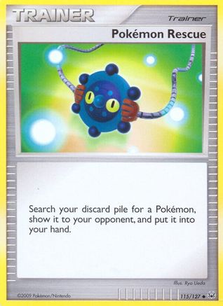 Pokemon Rescue (115) [Platinum] Reverse Holofoil