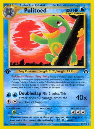 Politoed (27) (27) [Neo Discovery] 1st Edition