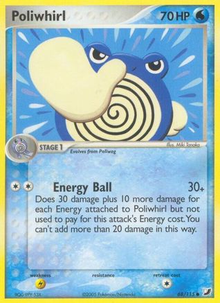 Poliwhirl (68) [Unseen Forces] Reverse Holofoil