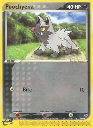 Poochyena - 63/109 (63) [Ruby and Sapphire] Reverse Holofoil