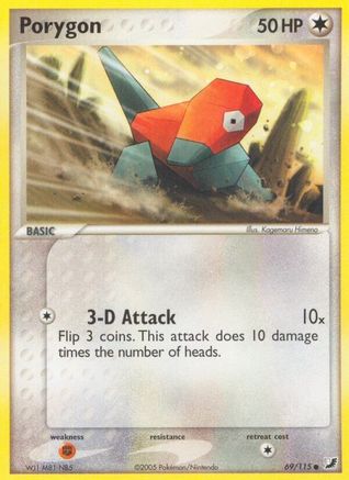 Porygon (69) [Unseen Forces] Reverse Holofoil