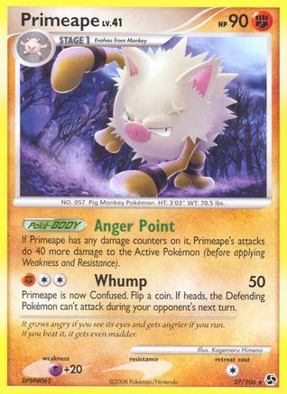 Primeape (27) [Great Encounters] Reverse Holofoil
