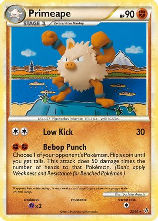 Primeape (22) [Unleashed] Reverse Holofoil