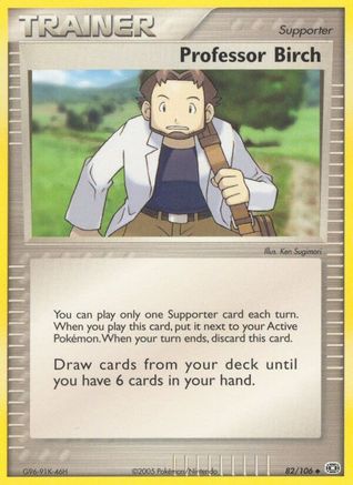 Professor Birch (82) [Emerald] Reverse Holofoil