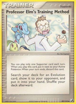 Professor Elm's Training Method (89) [Unseen Forces] Reverse Holofoil