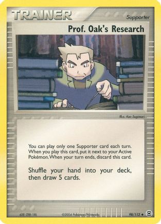 Prof. Oak's Research (98) [FireRed & LeafGreen] Reverse Holofoil