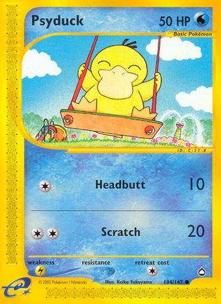 Psyduck (104) [Aquapolis] Reverse Holofoil