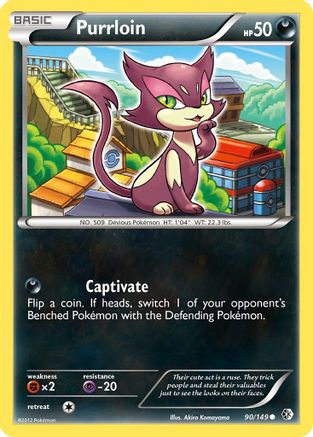 Purrloin (90) [Boundaries Crossed] Reverse Holofoil