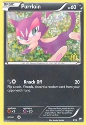 Purrloin - 9/12 (9) [McDonald's Promos 2012] Holofoil