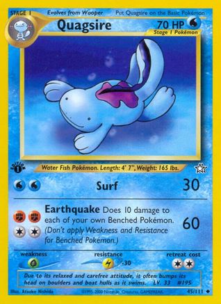 Quagsire (45) [Neo Genesis] 1st Edition