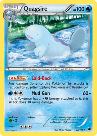 Quagsire (22) [Plasma Freeze] Reverse Holofoil