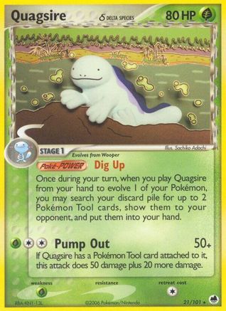 Quagsire (Delta Species) (21) [Dragon Frontiers]