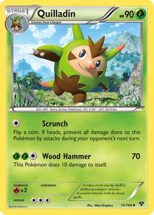 Quilladin (13) [XY Base Set] Reverse Holofoil