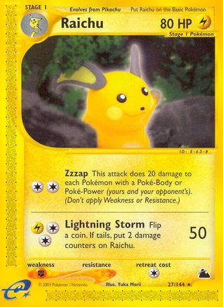 Raichu (27) (27) [Skyridge]