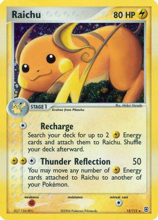 Raichu (12) [FireRed & LeafGreen] Holofoil