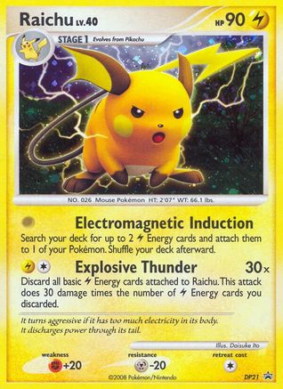 Raichu - DP21 (DP21) [Diamond and Pearl Promos] Holofoil