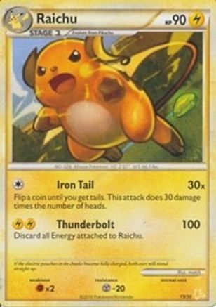 Raichu (#19 Non-Holo) (19) [HGSS Trainer Kit: Gyarados & Raichu]