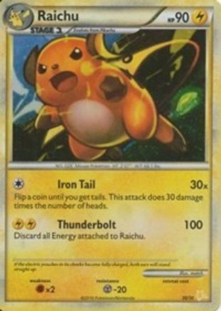 Raichu (#30 Holo) (30) [HGSS Trainer Kit: Gyarados & Raichu] Holofoil