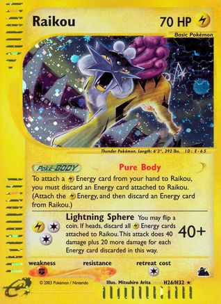 Raikou (H26) (H26) [Skyridge] Holofoil